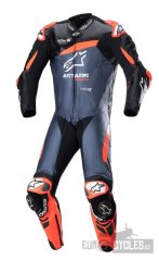 jednodílná kombinéza GP PLUS 4, TECH-AIR kompatibilní, ALPINESTARS (černá/červená fluo/tmavě modrá)