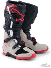 boty TECH 7 ENDURO, ALPINESTARS (černá/světle šedá/červená) 2026