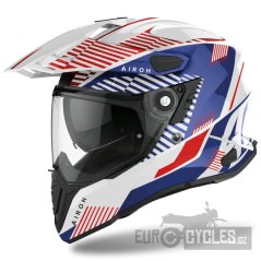 přilba COMMANDER BOOST, AIROH (lesklá bílá/modrá) 2023