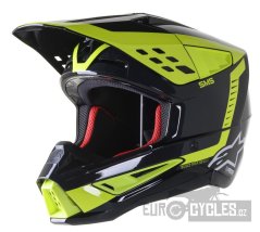 přilba S-M5 BEAM, ALPINESTARS (černá antracit/žlutá fluo lesklá)
