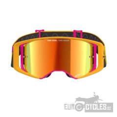 brýle SUPERTECH CORP, ALPINESTARS (žlutá/růžová, zrcadlové červené plexi) 2026