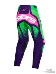 kalhoty TECHSTAR NOMUR, ALPINESTARS (tmavě fialová/zelená/růžová fluo) 2026
