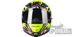 přilba Rafale SR Crazy, LAZER - Belgie (černá/fialová/fluo zelená)