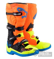 boty TECH 5, ALPINESTARS (oranžová fluo/žlutá fluo/modrá/černá) 2026