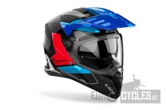 přilba BANDIT Tune, AIROH (modrá/červená lesklá) 2026