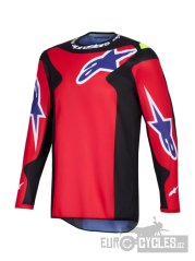 dres FLUID GRID, ALPINESTARS (červená/černá/fialová/žlutá fluo) 2026