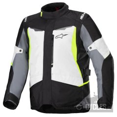 bunda ST-1 WATERPROOF, ALPINESTARS (světle šedá/černá/žlutá fluo) 2026