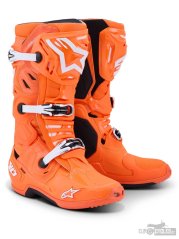 boty TECH 10 SUPERVENTED, ALPINESTARS (oranžová fluo/černá/bílá) 2026