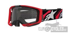 brýle VISION 8 LUAR, ALPINESTARS (červená/černá, čiré plexi) 2025