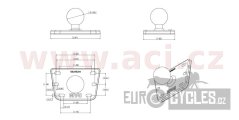 úchyt na nádržku brzdové kapaliny motocyklu, RAM Mounts