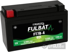 baterie 12V, YT7B-4 GEL, 12V, 6.5Ah, 110A, bezúdržbová GEL technologie 150x65x93 FULBAT (aktivovaná ve výrobě)