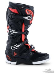 boty TECH 7 ENDURO DRYSTAR, ALPINESTARS (černá/červená fluo/bílá) 2026