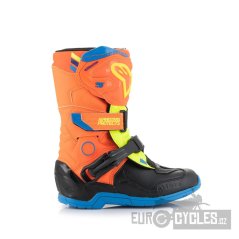 boty TECH 3S KIDS, ALPINESTARS, dětské (oranžová fluo/modrá/žlutá fluo/černá) 2026