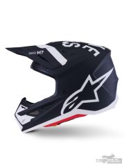 přilba SUPERTECH S-M7 DASHER, ALPINESTARS (černá/bílá/matná) 2026