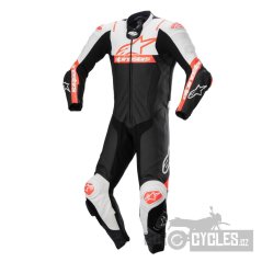 jednodílná kombinéza MISSILE 2 WARD, ALPINESTARS (černá/bílá/červená fluo) 2026