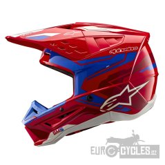 přilba S-M5 ACTION 2, ALPINESTARS (červená fluo/modrá) 2026