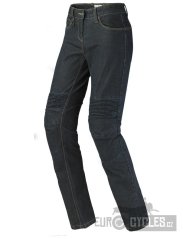 kalhoty, jeansy J&RACING LADY, SPIDI, dámské (tmavě modré, obšívka Cordura®/denim bavlna)