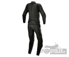 dvoudílná kombinéza STELLA GP PLUS 2, ALPINESTARS (černá/metalická šedá)