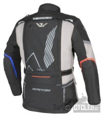bunda Trail, AYRTON (světle šedá/černá/red/modrá/šedá) 2026
