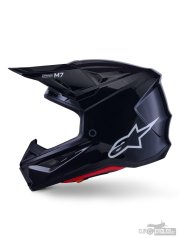 přilba SUPERTECH S-M7 SOLID, ALPINESTARS (černá) 2026