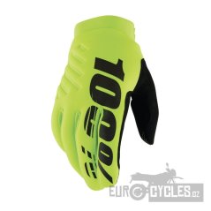 rukavice BRISKER, 100% - USA (žlutá/černá)