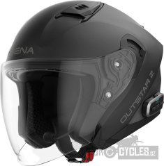Mesh přilba s headsetem Outstar 2, SENA (matná černá)