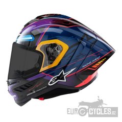 přilba SUPERTECH R10 limitovaná edice MARTINATOR JORGE MARTIN, ALPINESTARS (modrá/fialová/červená/žlutá) 2025