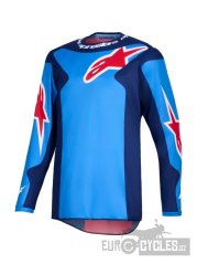 dres FLUID GRID, ALPINESTARS (modrá/červená) 2026