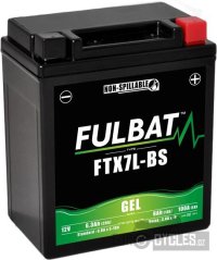 baterie 12V, YTX7L-BS GEL, 6Ah, 100A, bezúdržbová GEL technologie 113x70x130 FULBAT (aktivovaná ve výrobě)