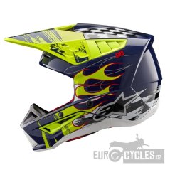 přilba S-M5 RASH, ALPINESTARS (tmavě modrá/žlutá fluo) 2026