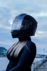 Mesh přilba s headsetem Phantom, SENA (lesklá černá)