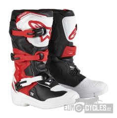 boty TECH 3S YOUTH, ALPINESTARS, dětské (bílá/černá/červená) 2026