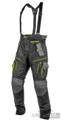 enduro kalhoty TRAILER, 4SQUARE - pánská (černá,žlutá fluo) 2025