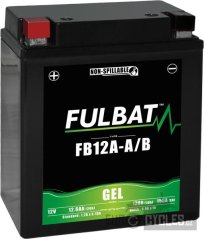 baterie 12V, YB12A-A/B GEL (12N12A-4A-1), 12V, 12Ah, 155A, bezúdržbová GEL technologie 134x80x161 FULBAT (aktivovaná ve výrobě)