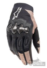 rukavice MEGAWATT 2, ALPINESTARS (černá/hnědá/bílá) 2026