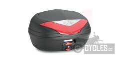 MONOLOCK TopCase, KAPPA (46L, černý nelakovaný + červená odrazka)