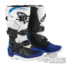 boty TECH 3S YOUTH, ALPINESTARS, dětské (bílá/černá/modrá) 2026