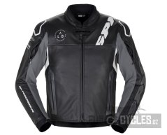 bunda DP-PROGRESSIVE LEATHER, SPIDI (černá/bílá)