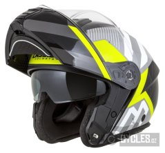 přilba Modulo 2.1 Profile, CASSIDA (bílá/černá/žlutá fluo/šedá, plexi s přípravou pro Pinlock) 2026