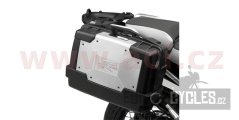 MONOKEY TopCase/Boční kufr GARDA - 33l, KAPPA (stříbrný/černý, kompozit)