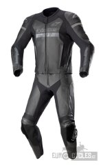 dvoudílná kombinéza GP FORCE CHASER, TECH-AIR 5 kompatibilní, ALPINESTARS (černá/černá) 2025