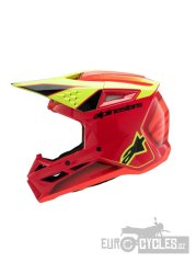 přilba S-M3 FRAY, ALPINESTARS, dětská (červená/žlutá fluo/černá) 2026