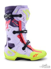 boty TECH 10 SUPERVENTED, ALPINESTARS (fialová/žlutá fluo/růžová) 2026