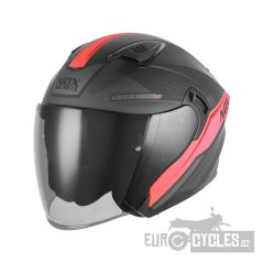 přilba N130 EKTO, NOX (černá matná, červená) 2026