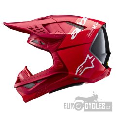 přilba SUPERTECH S-M10 FLOOD, ALPINESTARS (červená fluo/červená matná) 2026