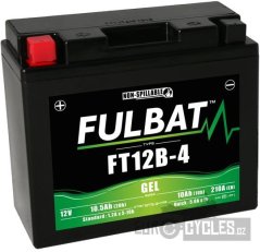 baterie 12V, YT12B-4 GEL, 12V, 10Ah, 210A, bezúdržbová GEL technologie 150x69x130 FULBAT (aktivovaná ve výrobě)