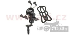 kompletní sestava držáku X-Grip s uchycením do krku řízení motocyklu, RAM Mounts