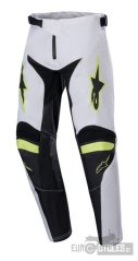 kalhoty RACER LUCENT, ALPINESTARS, dětské (bílá/černá/žlutá fluo) 2024