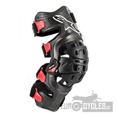 kolenní ortézy BIONIC-10 CARBON, ALPINESTARS (černá/červená, levé koleno)