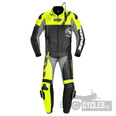 dvoudílná kombinéza DP-PROGRESIVE TOURING, SPIDI (černá/žlutá fluo/bílá/šedá)
